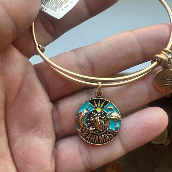 Alex and Ani Gold Bahamas Charm Bracelet - Picture 1 of 4
